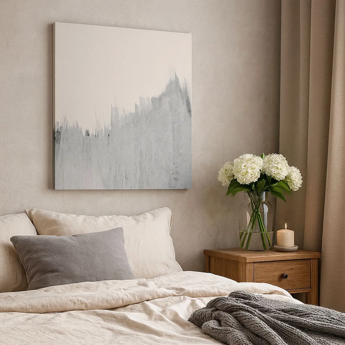 Schilderen op canvas - Mysterieuze tekst - 30x30 cm