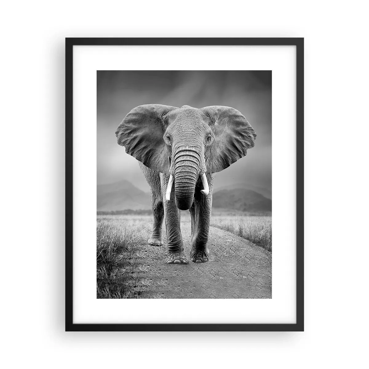 Poster in een zwarte lijst - De gastheer heet je welkom - 40x50 cm