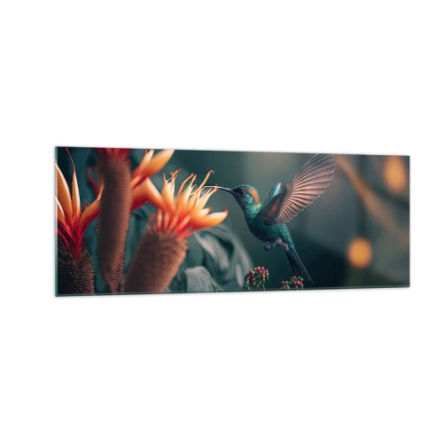 Schilderen op glas - een werkelijk kleurrijk leven - 140x50 cm