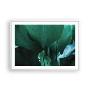 Poster in een witte lijst - Naar het licht gekeerd - 70x50 cm