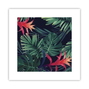 Poster - Ontsteken in het groen - 30x30 cm