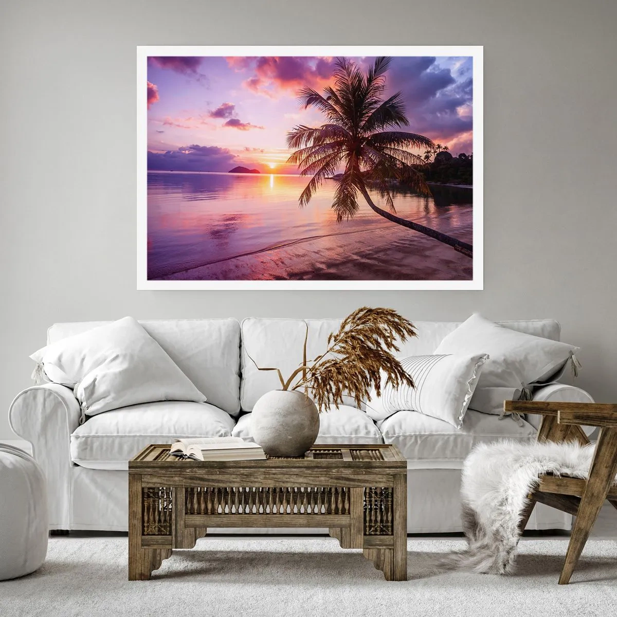 Poster - Geluk tot aan de horizon - 100x70 cm