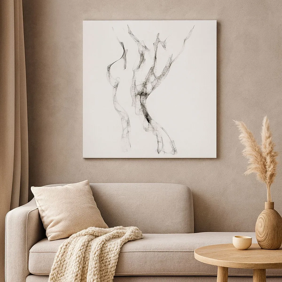 Schilderen op canvas - Mooi en sterk - 30x30 cm