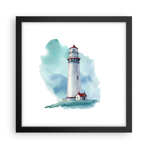 Poster in een zwarte lijst - Blue's zachtaardige zus - 30x30 cm