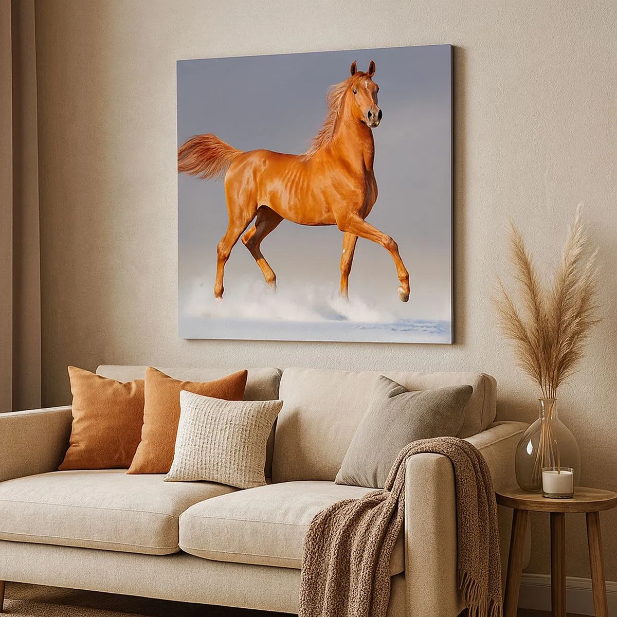 Schilderen op canvas - Dansende elegantie - 30x30 cm