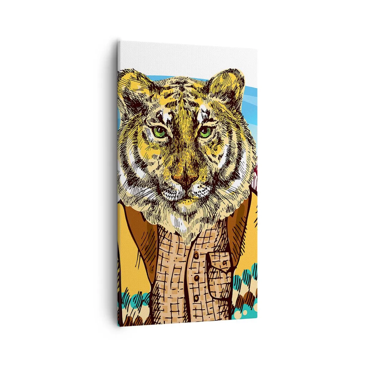 Schilderen op canvas - Niet zo wild als ze hem tekenen - 55x100 cm