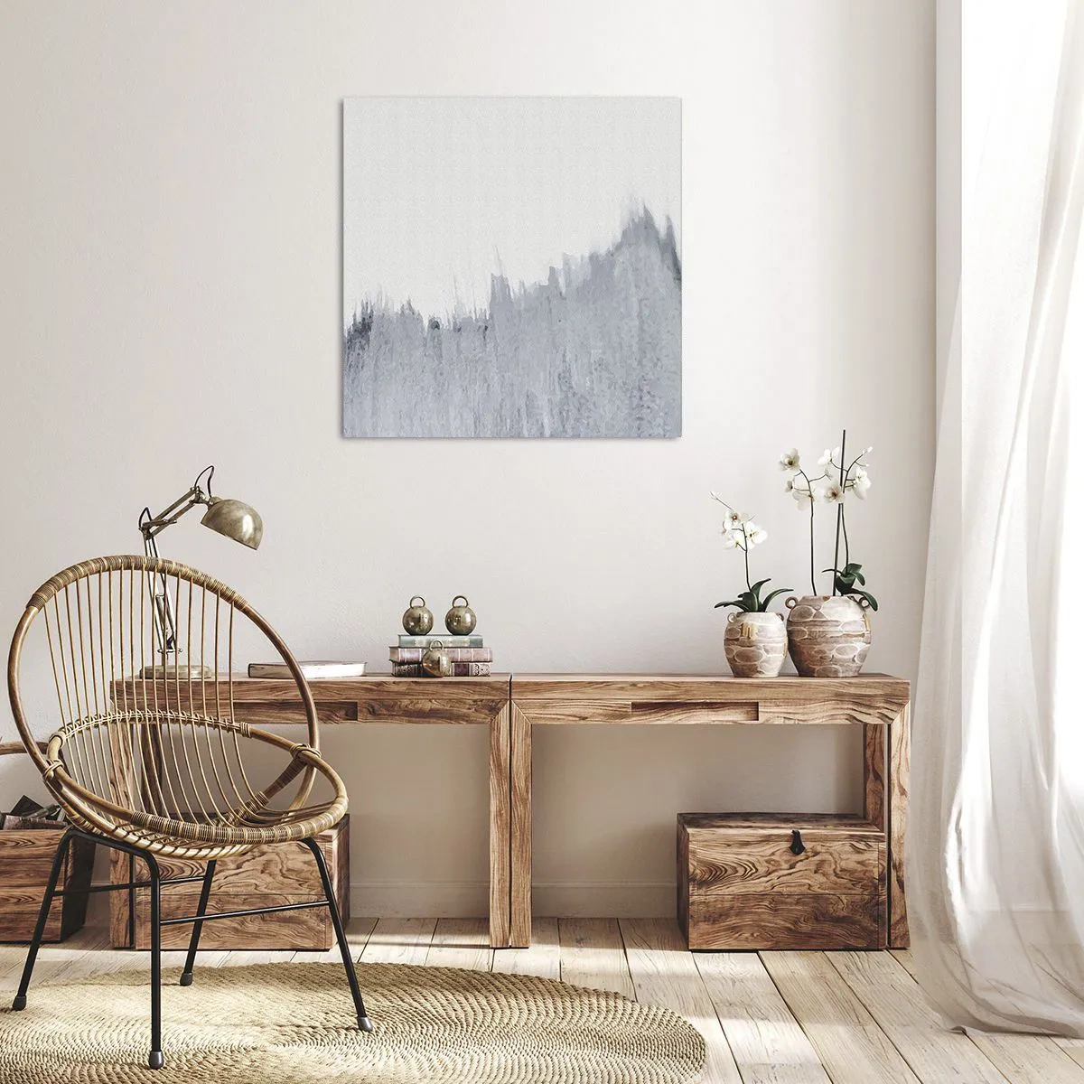 Schilderen op canvas - Mysterieuze tekst - 30x30 cm