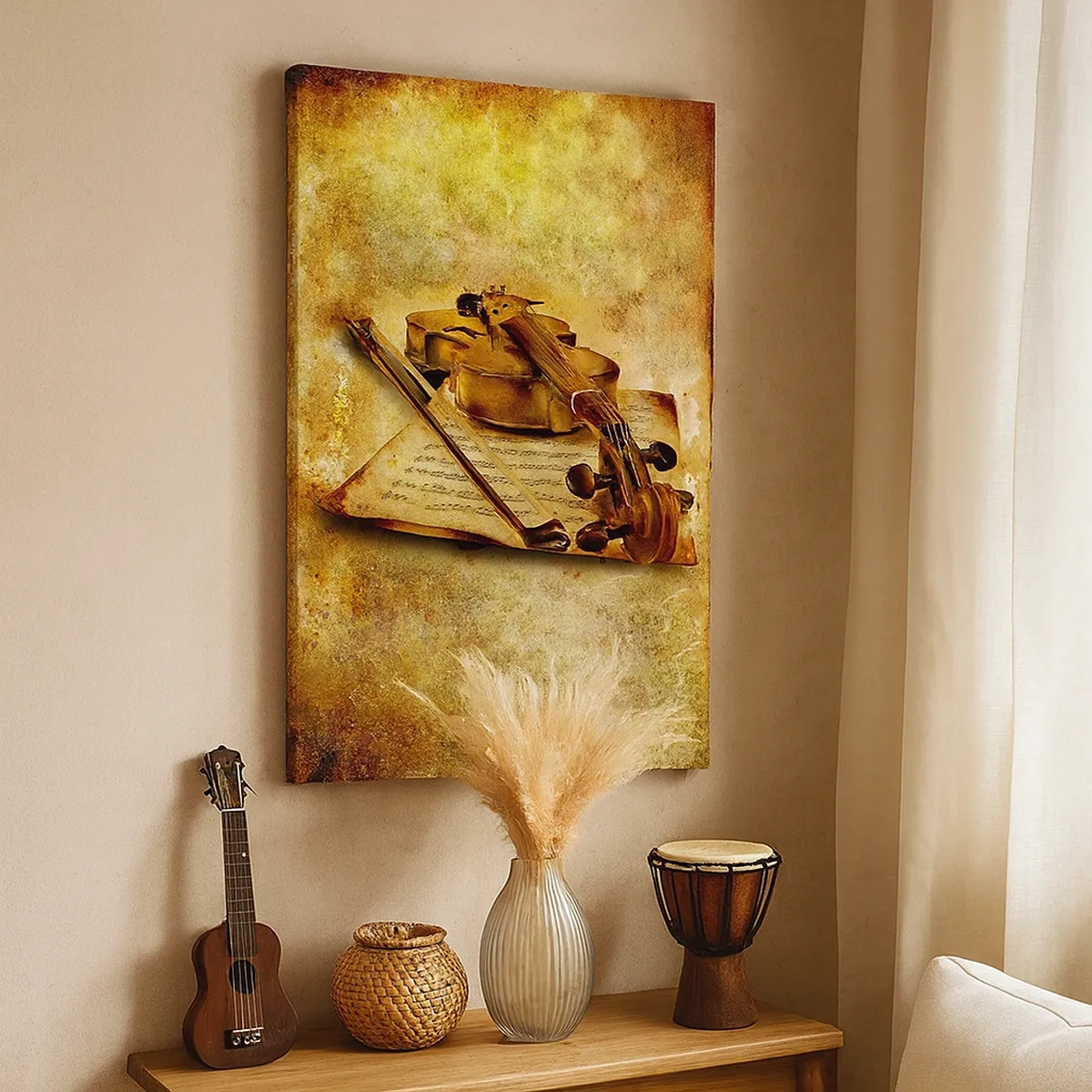 Schilderen op canvas - Een virtuoos onmiddelijk nodig - 50x70 cm