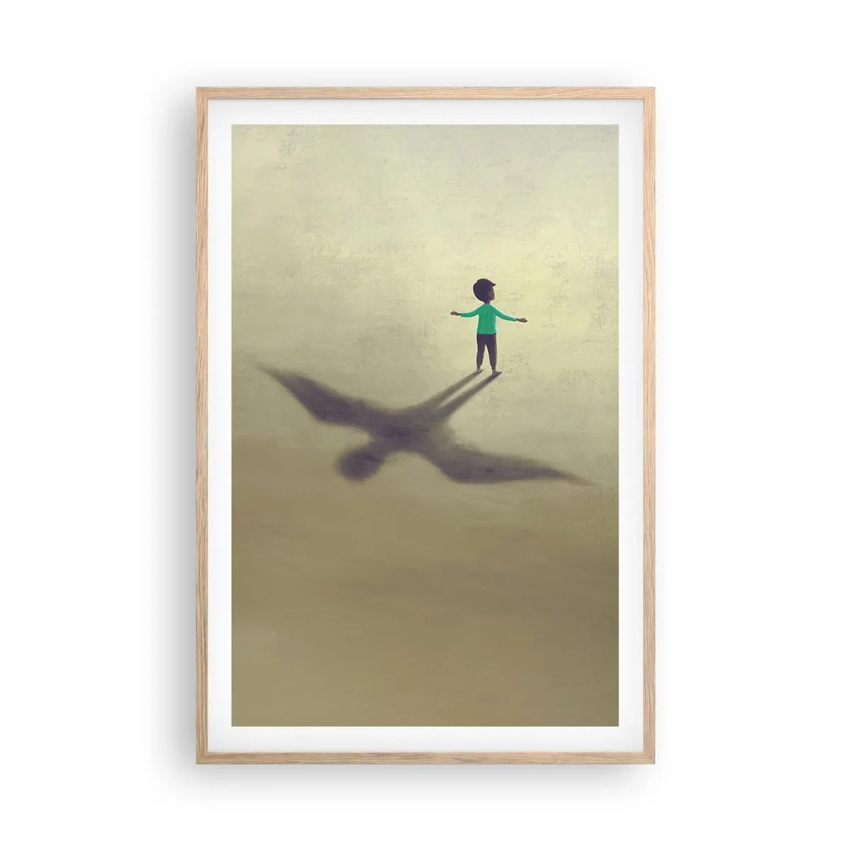 Een poster in een licht eiken lijst - De held van de toekomst - 61x91 cm