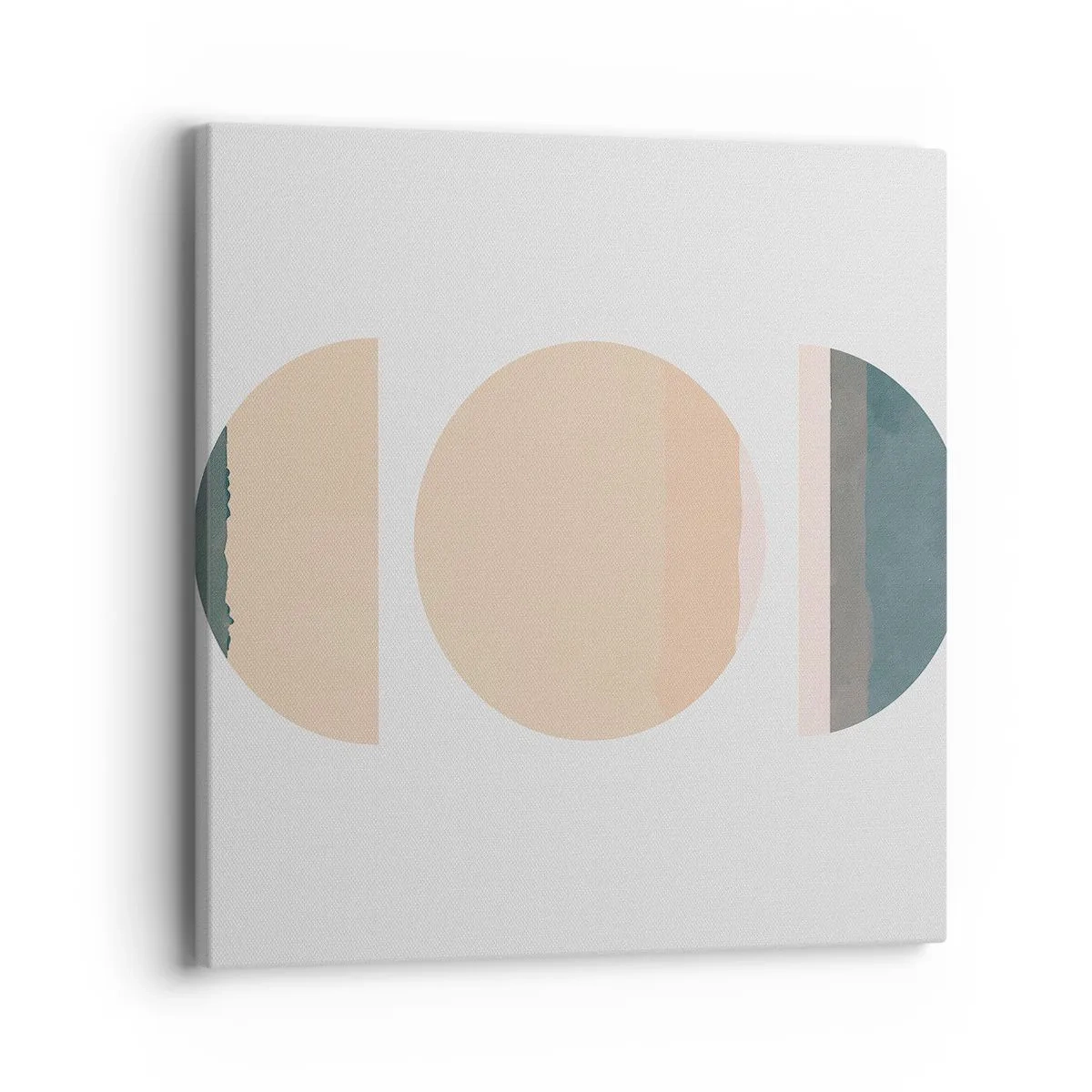 Schilderen op canvas - Een Wiel achter een andere - 40x40 cm