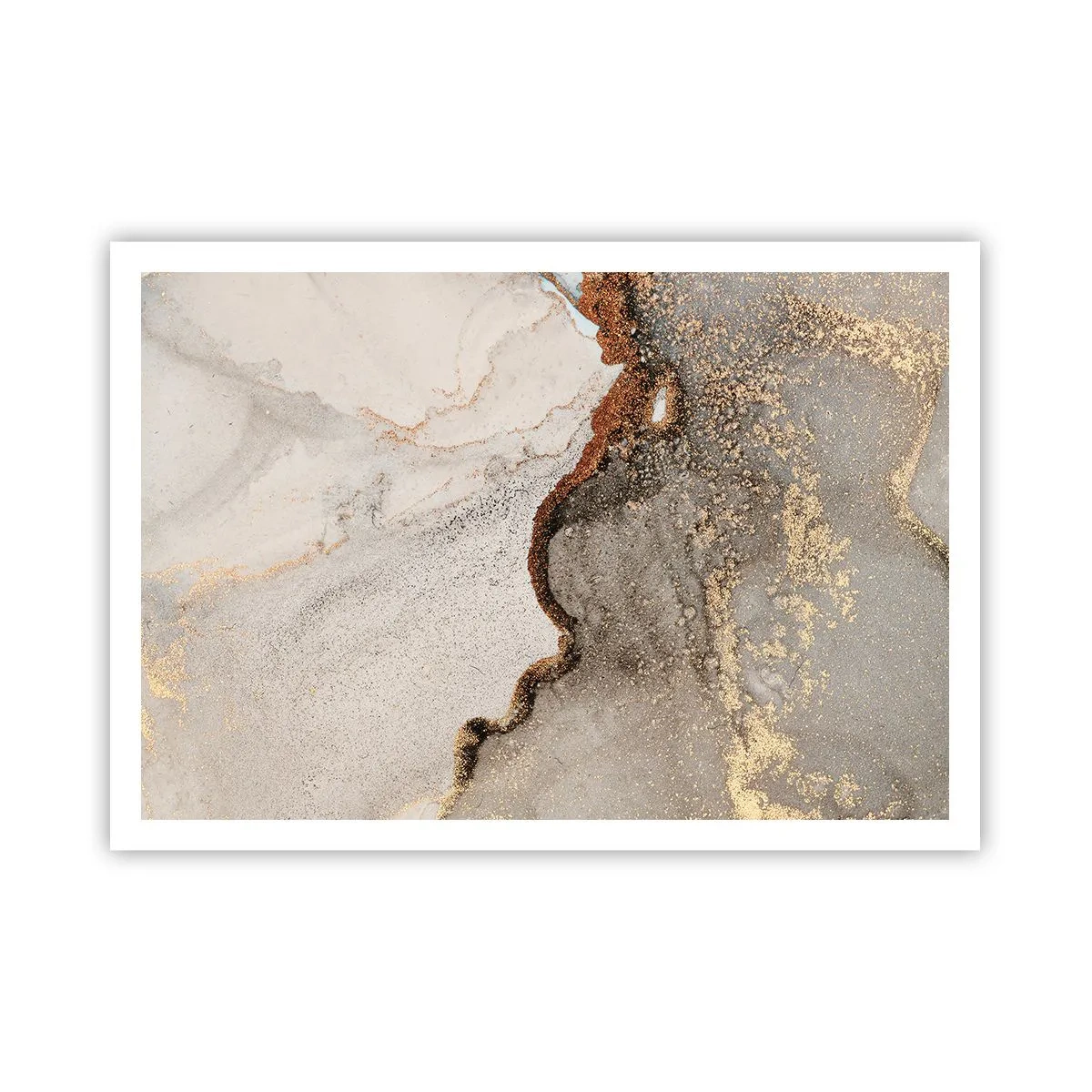 Poster - Op de grens van kleuren - 100x70 cm