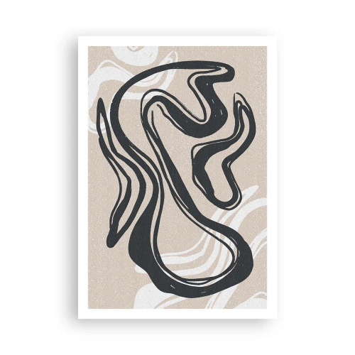 Poster - Expressie vermenigvuldigd - 70x100 cm