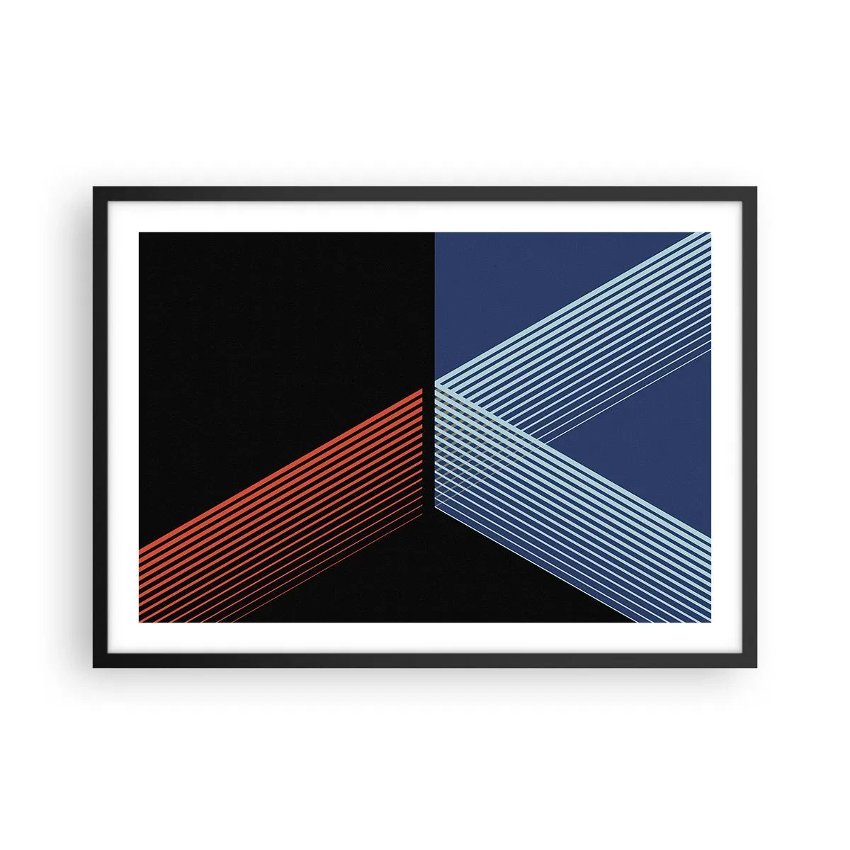 Poster in een zwarte lijst - Een eenvoudig verhaal - 70x50 cm