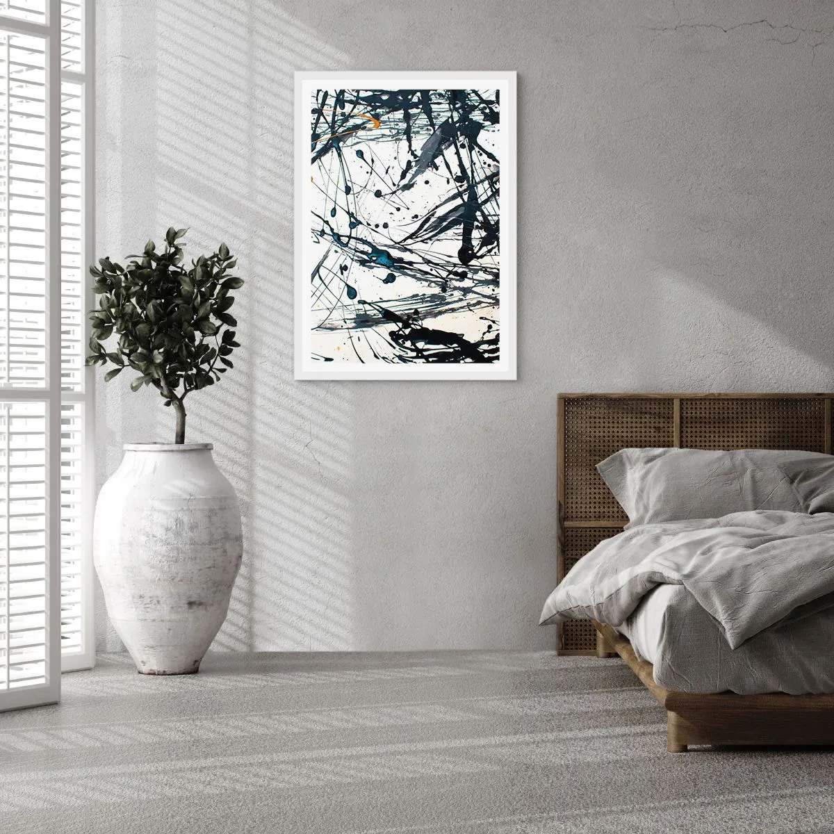 Poster in een witte lijst - Zin of geen zin? - 70x100 cm