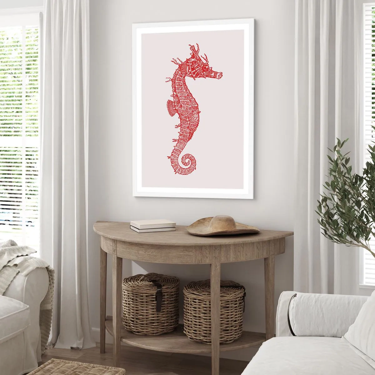 Poster in een witte lijst - Een ingewikkeld wezen - 50x70 cm