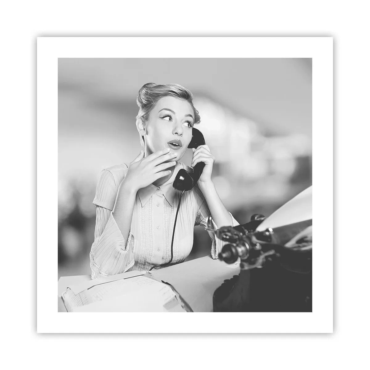 Poster - Hallo, het zijn de jaren 50. - 50x50 cm