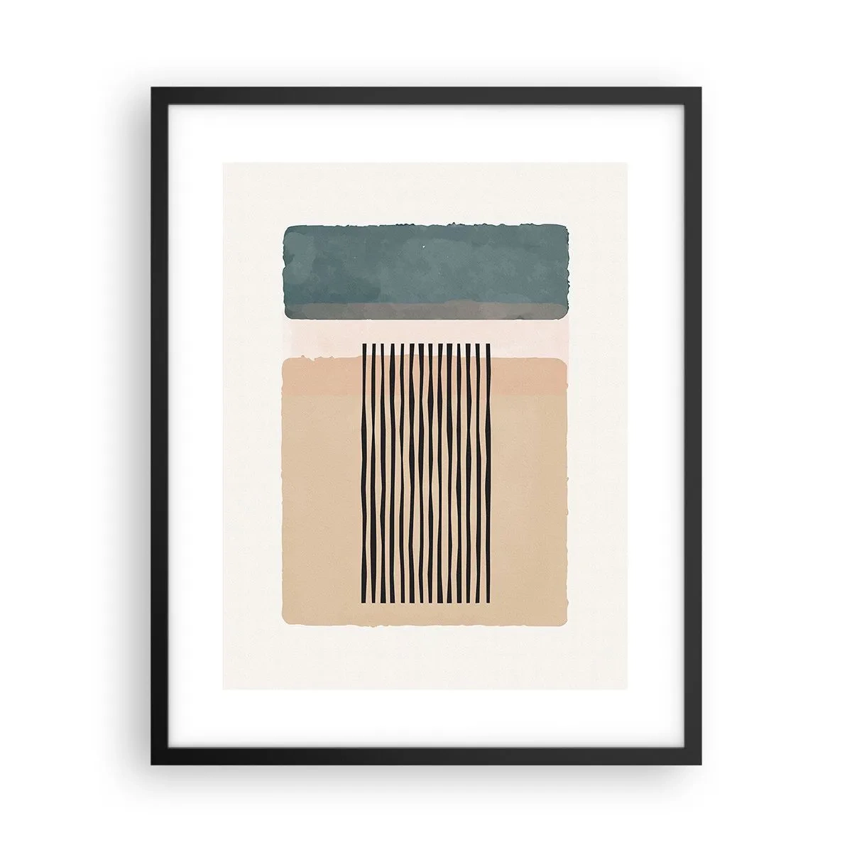 Poster in een zwarte lijst - Alles is oke - 40x50 cm