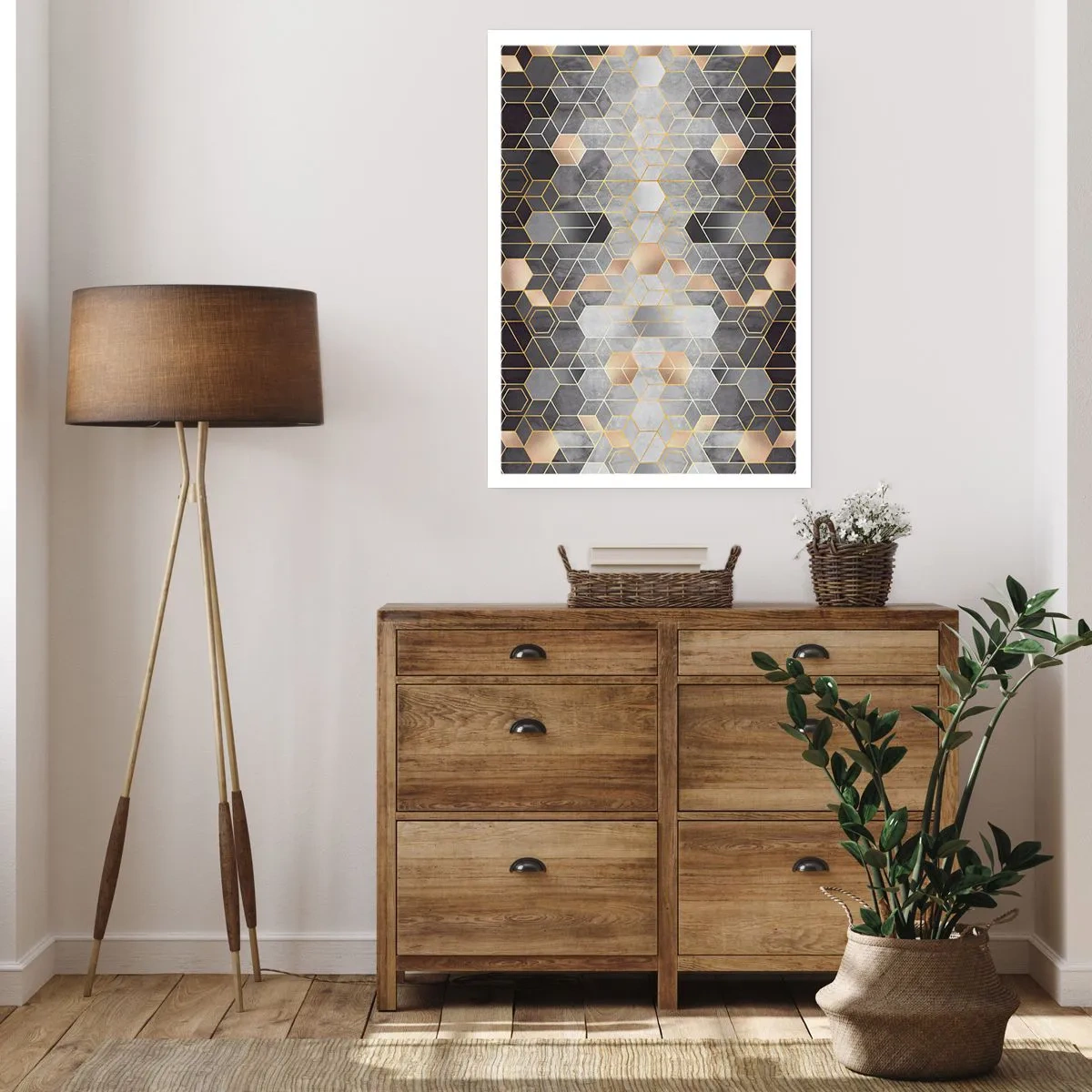Poster - Diamant samenstelling - 30x40 cm