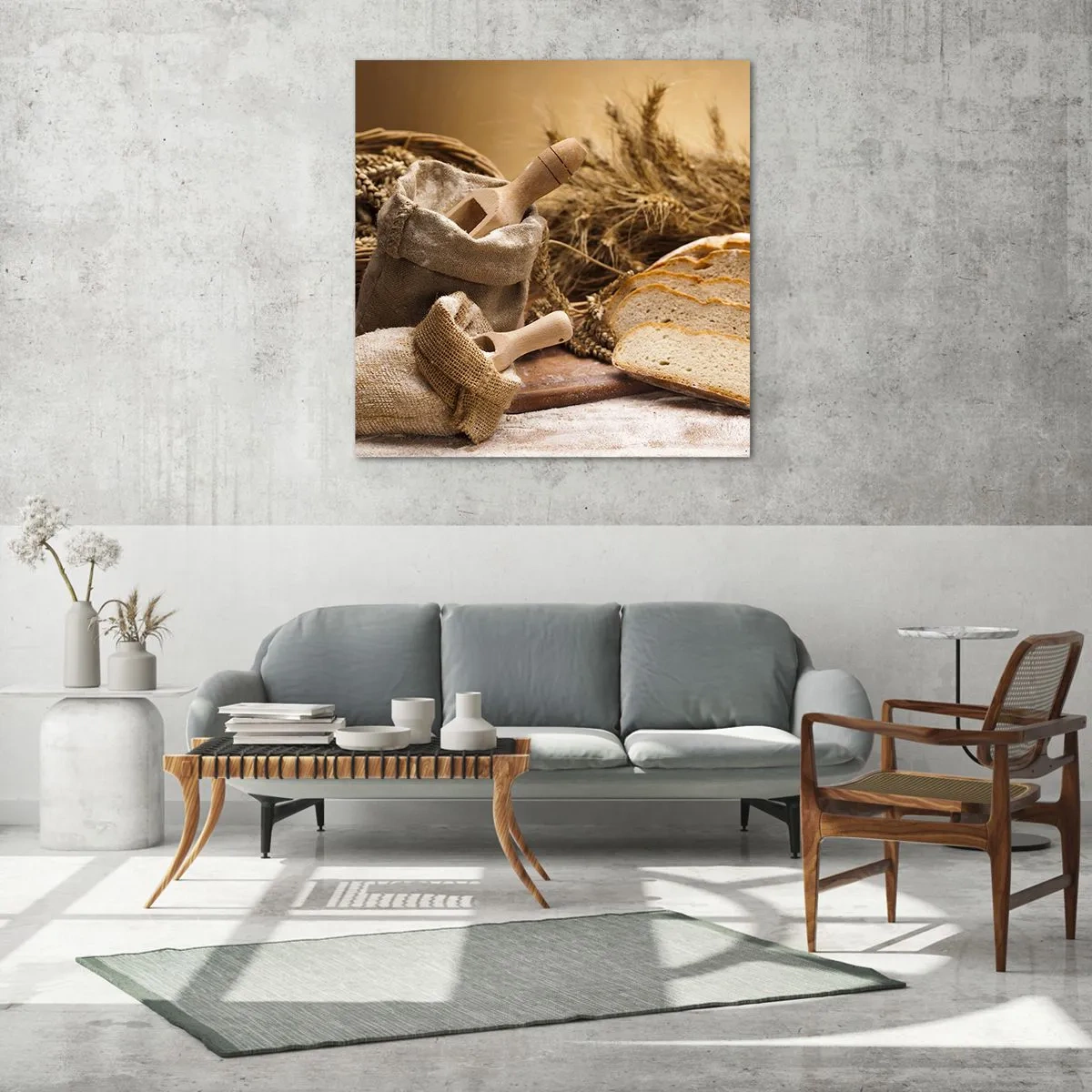 Schilderen op glas - Alsof met mes gesneden! - 70x70 cm