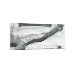 Schilderen op glas - Een beslissende beweging - 120x50 cm