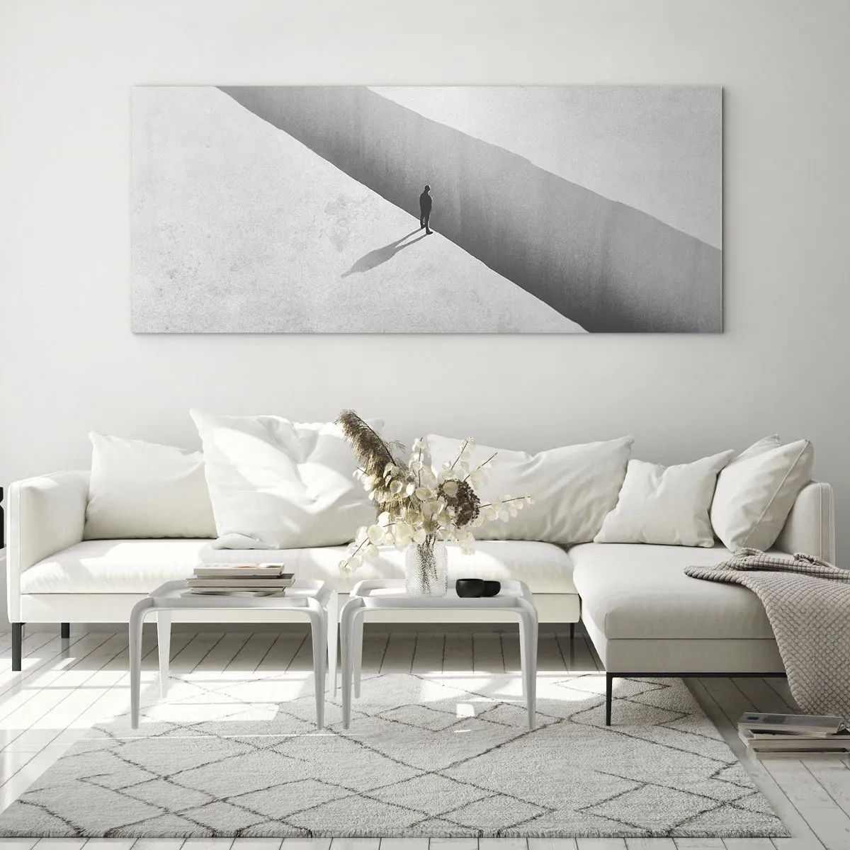 Schilderen op glas - Een duidelijk doel - 100x40 cm