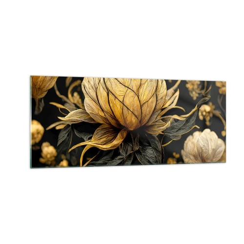 Schilderen op glas - Subtiele kwetsbaarheid - 100x40 cm