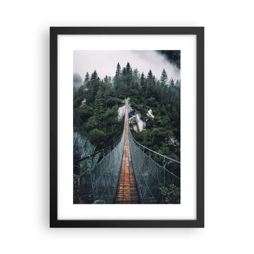 Poster in een zwarte lijst - Alleen voor hoogvliegers - 30x40 cm