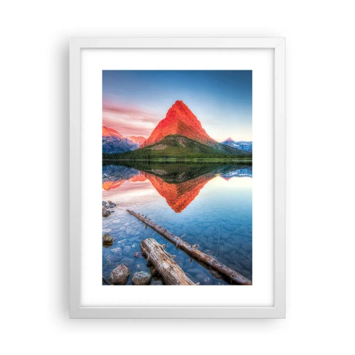 Poster in een witte lijst - Warmte en koude - 30x40 cm