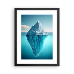 Poster in een zwarte lijst - Koningin van het ijs - 30x40 cm