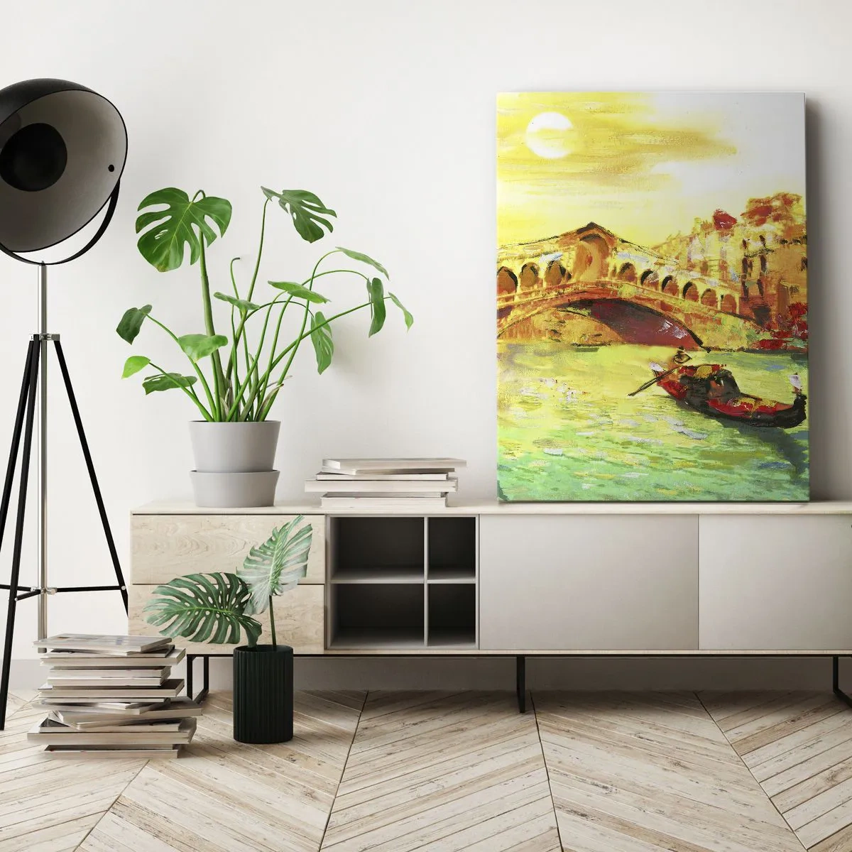 Schilderen op canvas - Een pelgrimstocht van geliefden - 50x70 cm
