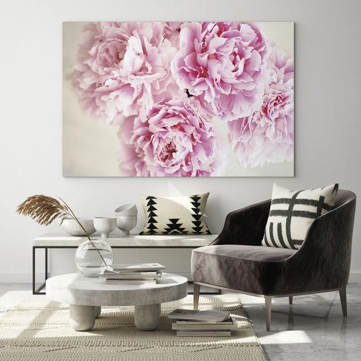 Schilderen op glas - In roze glamour - 100x70 cm