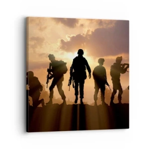 Schilderen op canvas - Brothers in arms - 30x30 cm