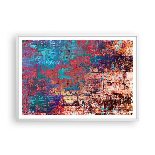 Poster in een witte lijst - Geheugen en vergetelheid - 100x70 cm