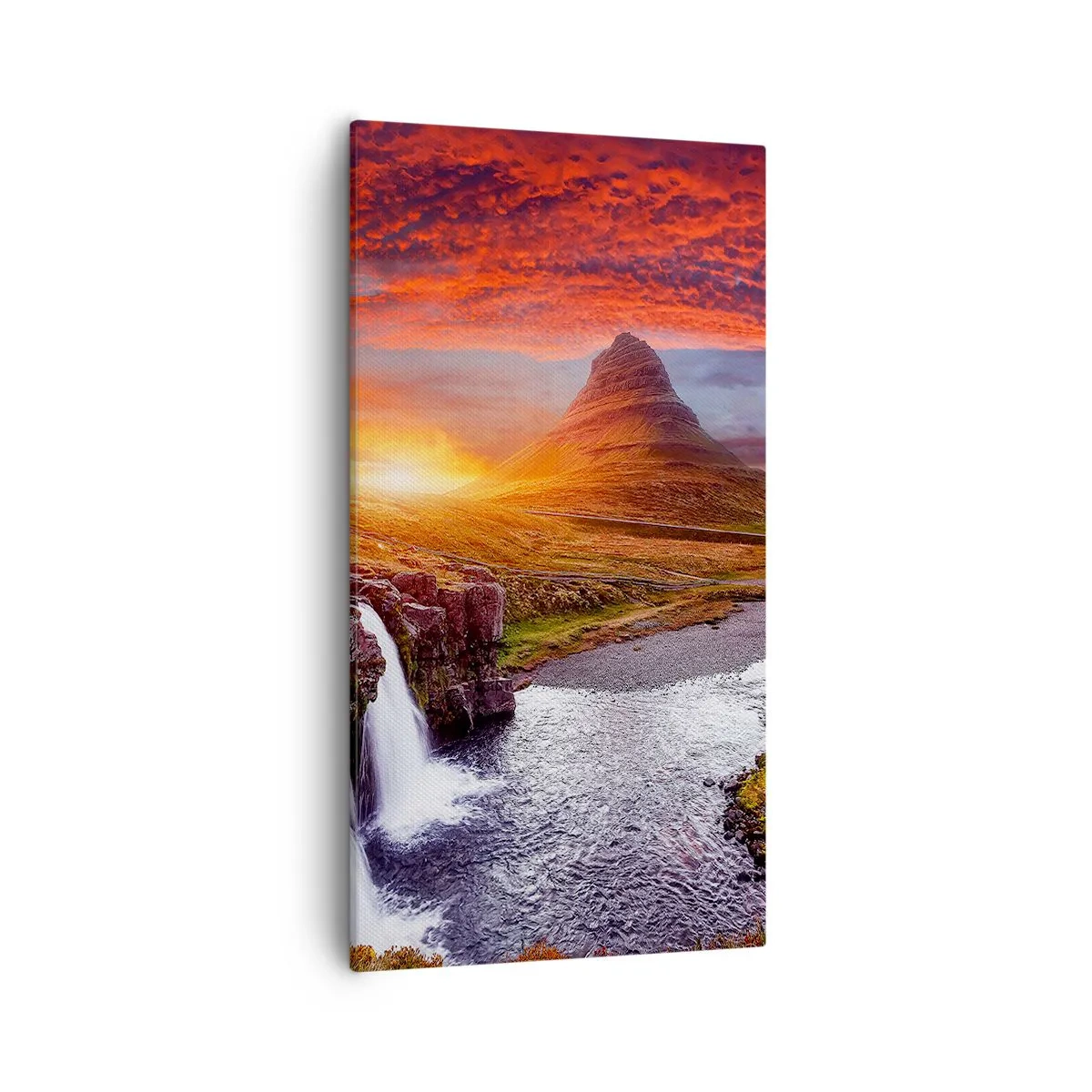 Schilderen op canvas - Een zicht op Midden-aarde - 55x100 cm