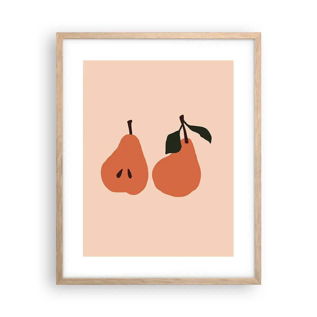 Een poster in een licht eiken lijst - Zoetheid zelf - 40x50 cm