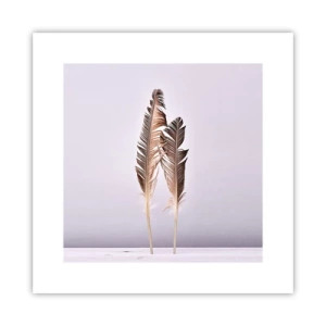 Poster - Tegen het niets - 30x30 cm