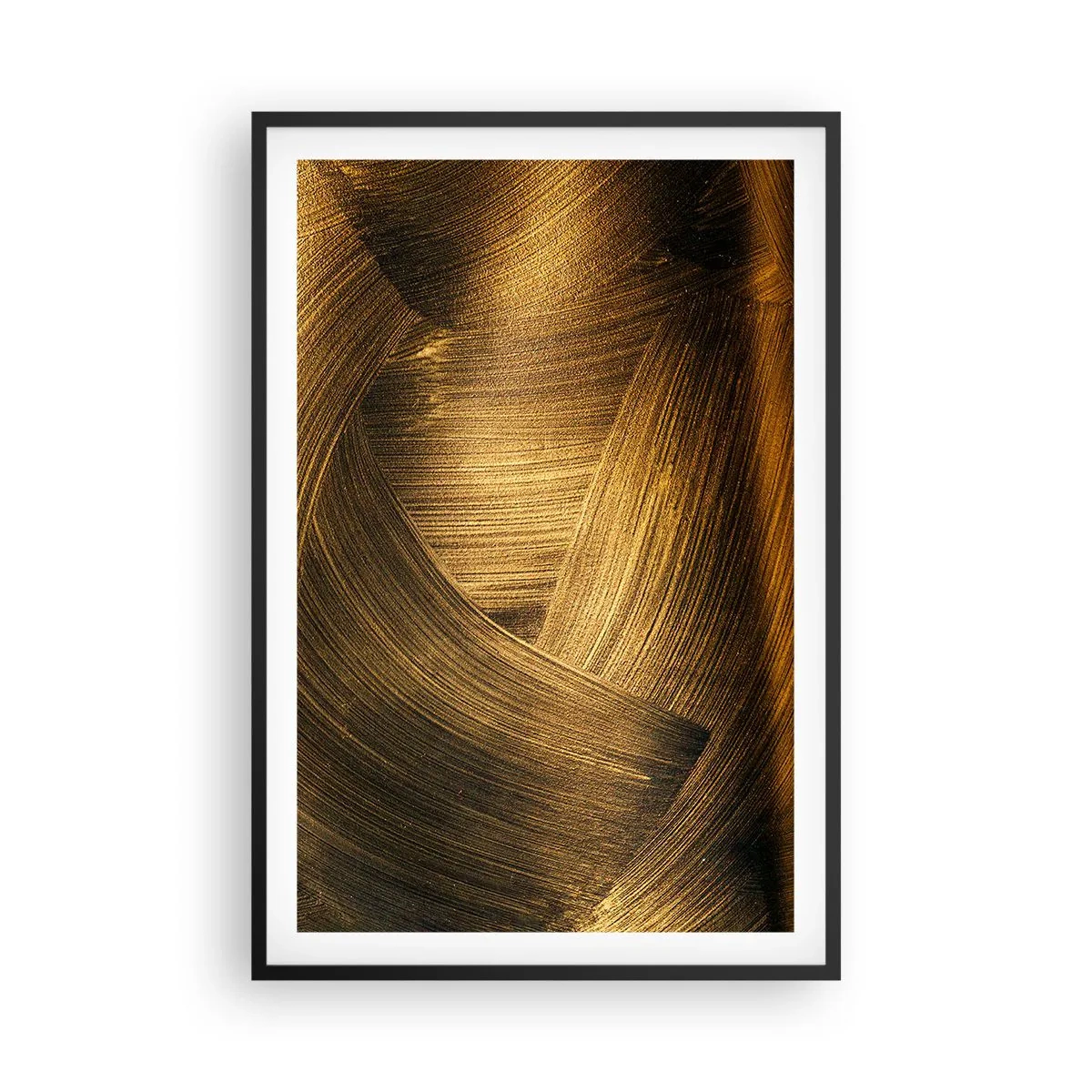 Poster in een zwarte lijst - In een gouden doolhof - 61x91 cm