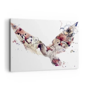 Schilderen op canvas - Een bovenhandse wandelaar - 100x70 cm