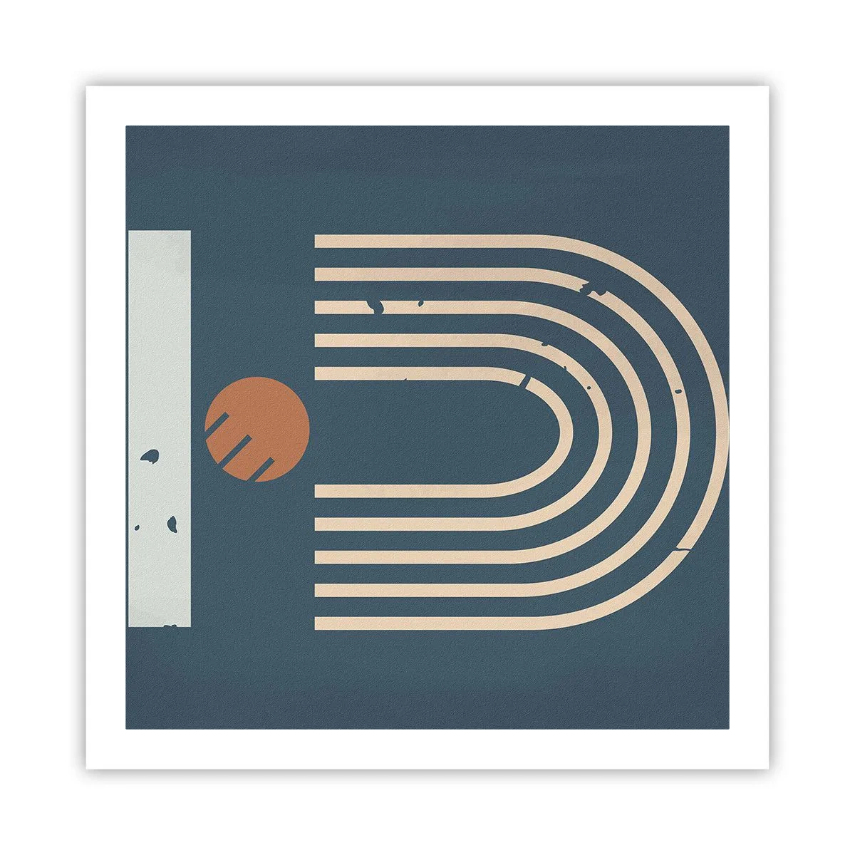 Poster - Geometrie op de granaatappel - 60x60 cm