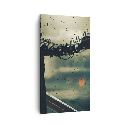 Schilderen op canvas - Dodelijke wapens - Je eigen Terminator - 45x80 cm