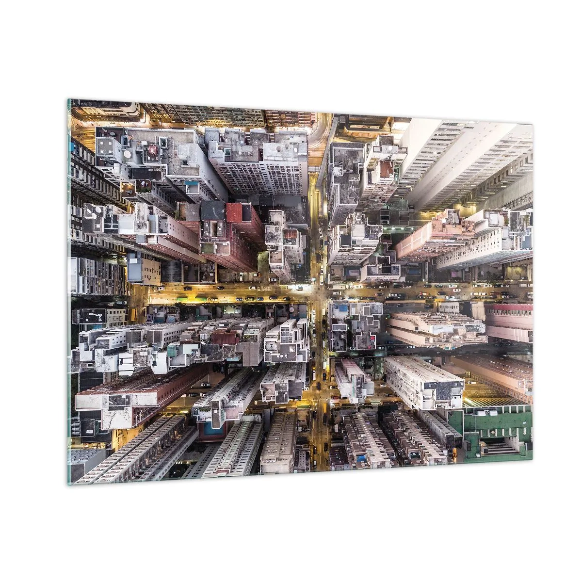 Schilderen op glas - Groeten uit Hong Kong - 100x70 cm