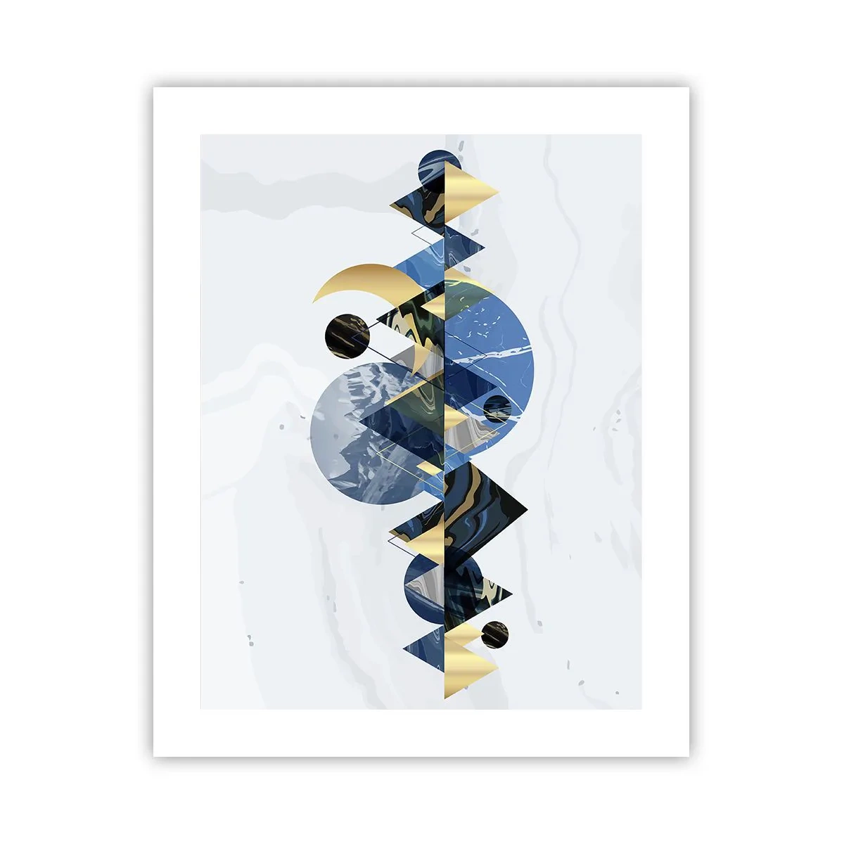 Poster - Geometrisch landschap - 40x50 cm