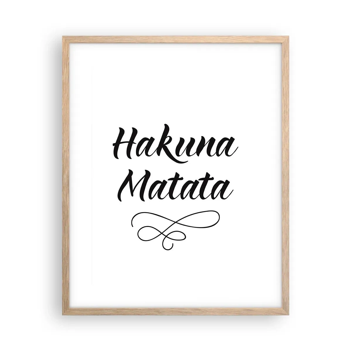 Een poster in een licht eiken lijst - Beste advies - 40x50 cm