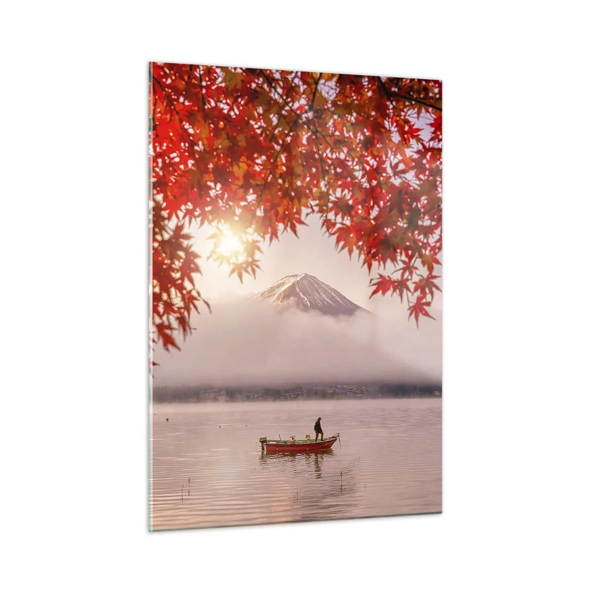 Schilderen op glas - In het Japanse klimaat - 50x70 cm