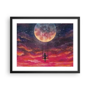 Poster in een zwarte lijst - Droom - 50x40 cm