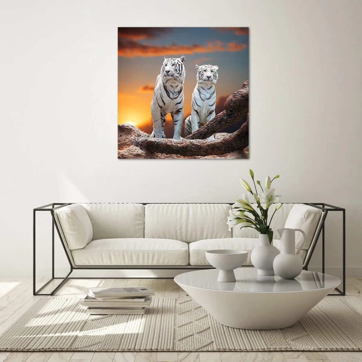 Schilderen op glas - Net als in Narnia - 50x50 cm