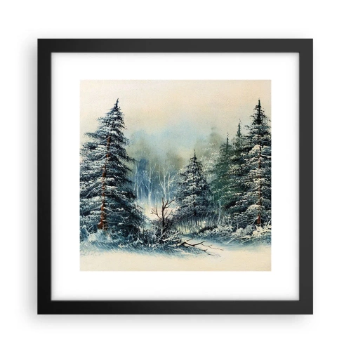 Poster in een zwarte lijst - Klaar voor kerst - 30x30 cm