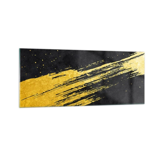 Schilderen op glas - Spring in hyperruimte - 100x40 cm