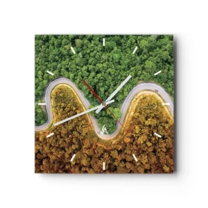 Wandklok - Klok - Grenzen en doorbraken - 30x30 cm