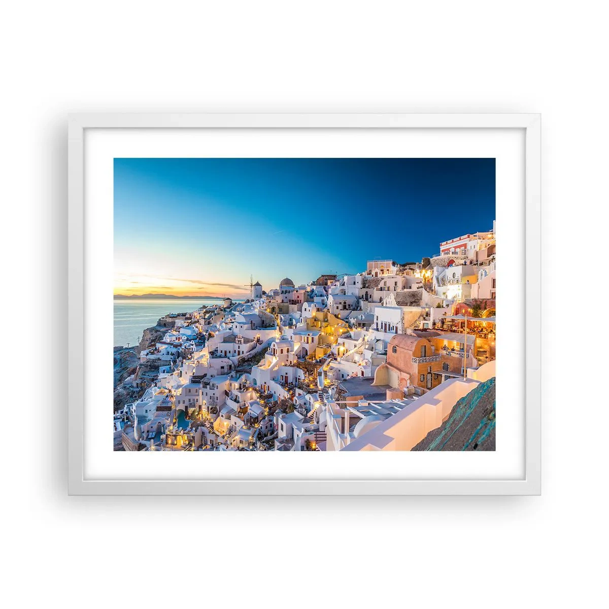 Poster in een witte lijst - De essentie van Grieksheid - 50x40 cm